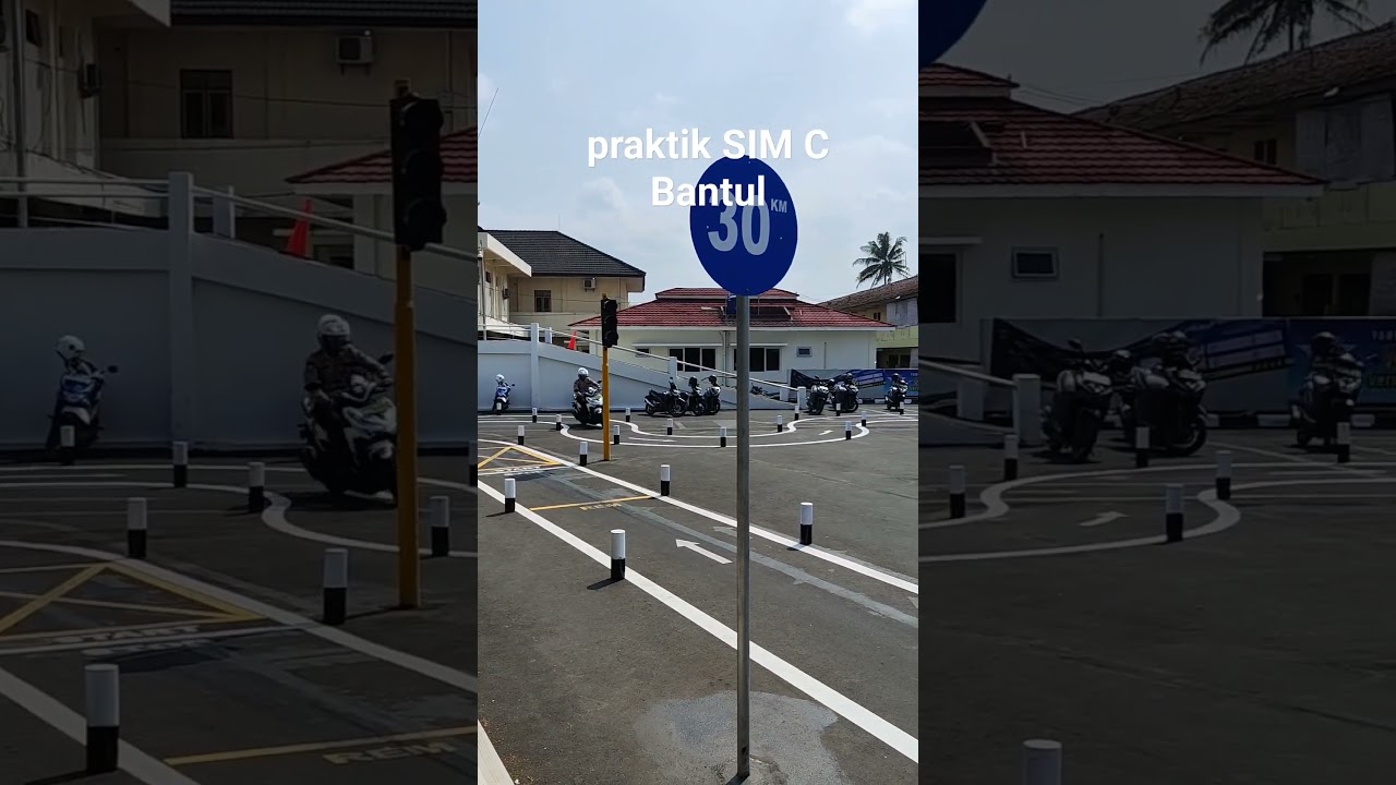 Praktik ujian SIM C Bantul