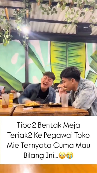 Ngagetin! Tiba-Tiba Gebrak Meja dan Teriak di Restoran, Ternyata Cuma Mau Bilang Ini!