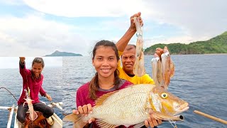 GRABE! AKO NA ANG HINILA NG ISDA ANG LAKI || FISH AND SQUID ADVENTURE