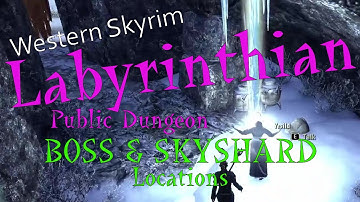 Western Skyrim Labyrinthian Public Dungeon BOSS & SKYSHARD locations RUN-through || ESO Super-Quick