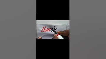 Kaushal Name Marker Pen Calligraphy Latter Improve Handwriting Video YouTube Short Video English