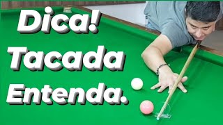 Entenda um pouco sobre o movimento da tacada na sinuca. #dica #sinuca