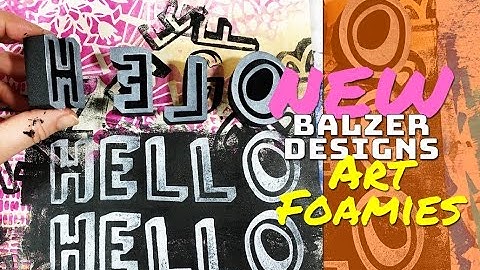 NEW Balzer Designs Art Foamies: Shadowed Alphabet Stamp Set