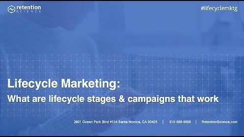 Lifecycle Marketing Webinar - What is Lifecycle Marketing & campaigns that work