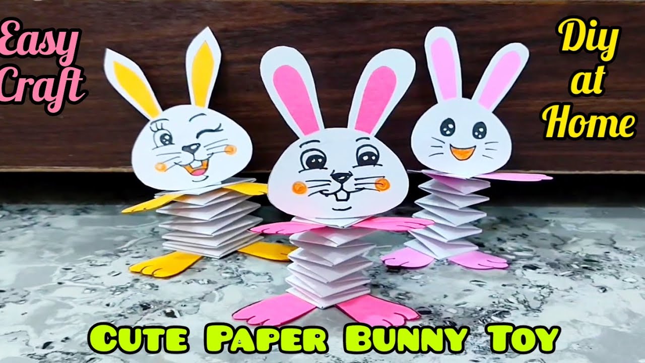 Easy Paper Bunny | Paper craft ideas - YouTube