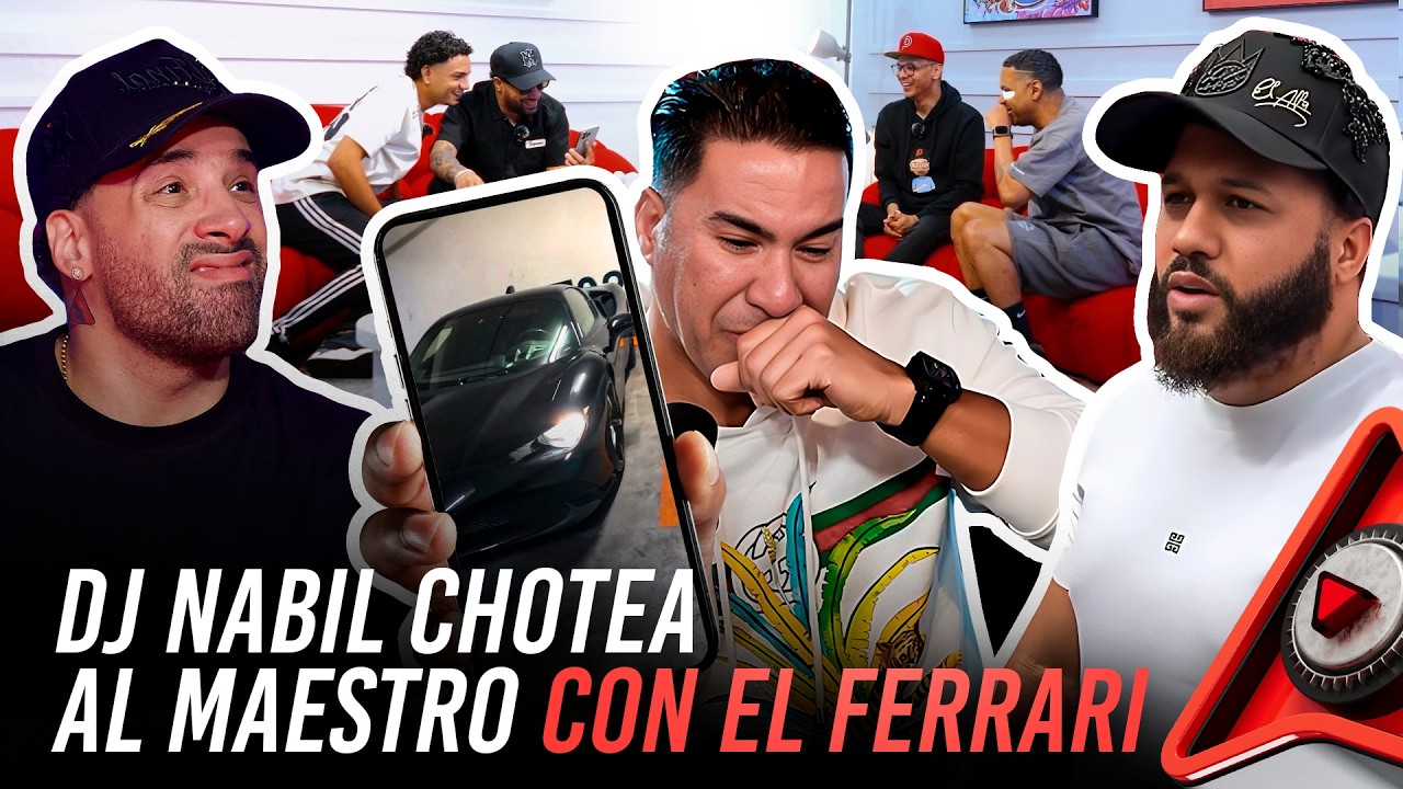 LOS PILEROS 6 - DJ NABIL REVELA DUEÑO FERRARI DEL MAESTRO Y PIO RD DEBE PISARLE FINO A MARIACHI