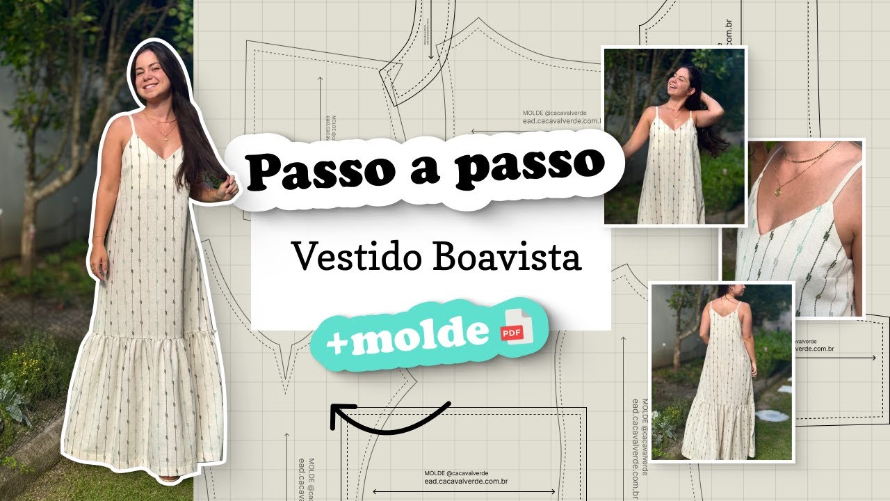 PASSO A PASSO como fazer Vestido Boavista | + MOLDES