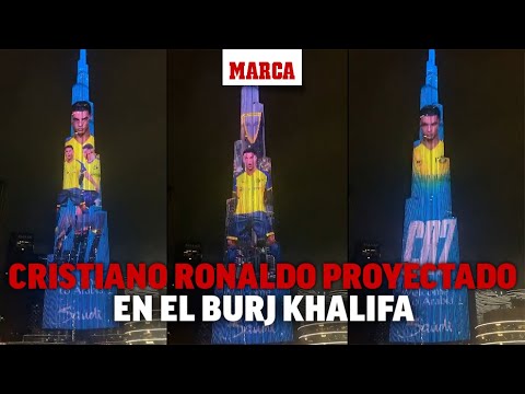 Cristiano Ronaldo en el edifico más alto del mundo: El Burj Khalifa se viste del Al Nassr I MARCA