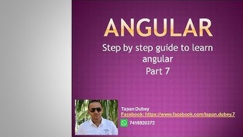 7. Angular 9 : Passing data with Navigation