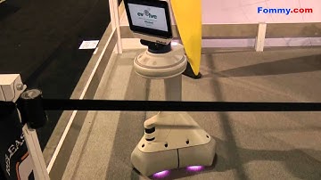 iRobot AVA Evolve Tablet Controlled Robot Quick Look at CES 2011 in HD
