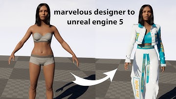 Marvelous Designer to Unreal Engine 5 cloth simulation | Complete Guide