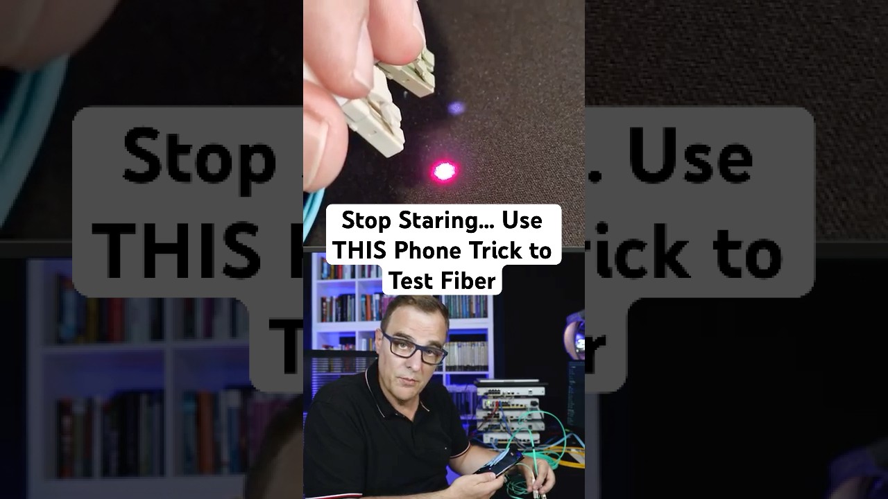Stop Staring... Use THIS Phone Trick to Test Fiber!