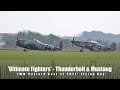 Ultimate Fighters - Super tight paired formation aerobatics - P-47 Thunderbolt & P-51 Mustang