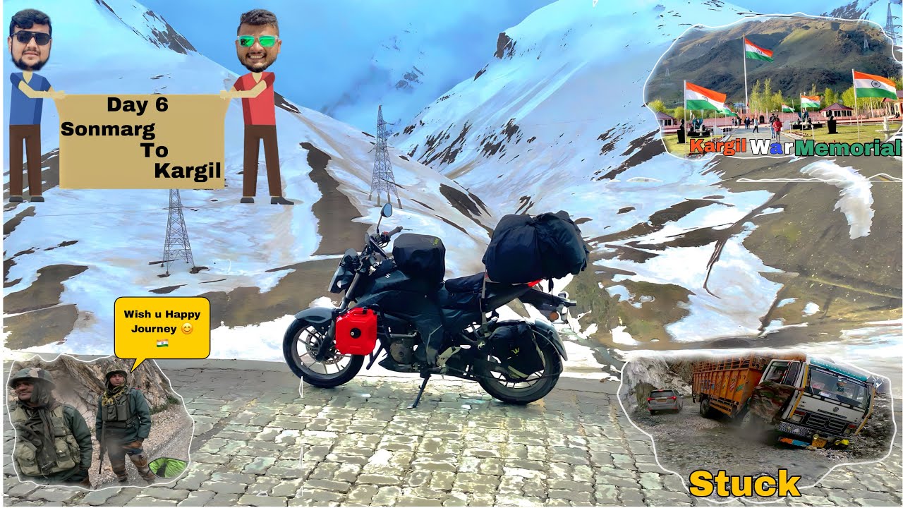 Sonmarg to Kargil || Vadodara to Ladakh Day 6 || Beautiful Scenic Road || War Memorial ||