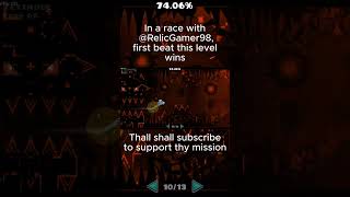Race Against @RelicGamer98!! #beatsaber #fortnite #geometrydash #gd #beatsaber #minecraft #gaming