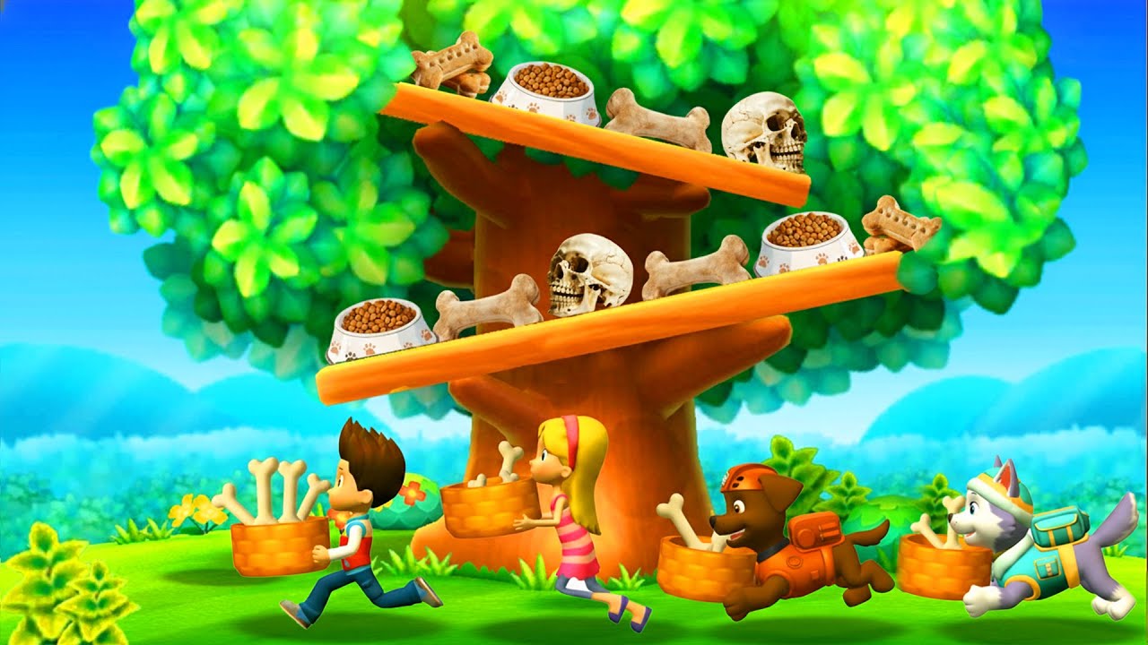 Mario Party The Top 100 Minigames - Ryder Vs Katie Vs Zuma Vs Everest (Paw Patrol)