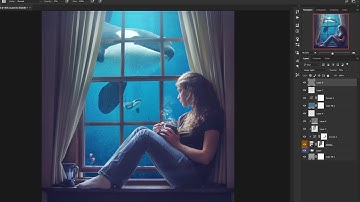 Making Underwater Window Manipulation Scene Effect In Photoshop