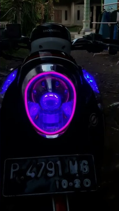 hasil pemasangan lampu alis honda scoopy #scoopy #scoopyindonesia