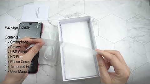 XGODY A70S accesories showing and how to insert sim card