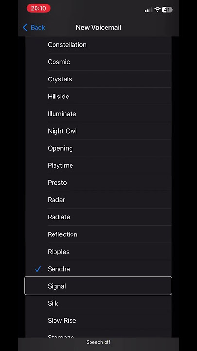 Sencha, Apple iPhone ringtone