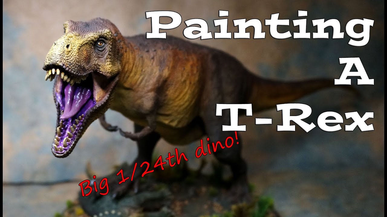 COLORING DINOSAUR TOY Tyrannosaurus Rex! Learning the Colors (Paint the  Dinosaur Toy) 