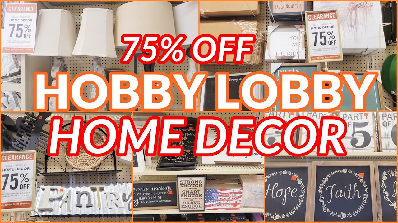 HOBBY LOBBY HOME DECOR CLEARANCE SHOP WITH ME - YouTube