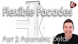 Flexible Mesh Facade in Revit // Part 2 // Parametric 2D Detail