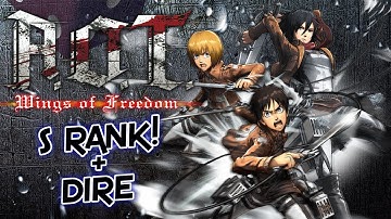 A.O.T. Wings of Freedom - Titan Capture Operation - S RANK + DIRE SUBJUGATION