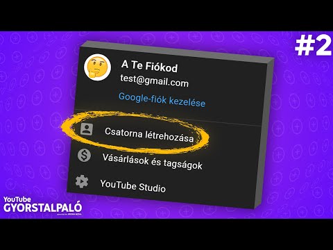 Így hozz létre YOUTUBE CSATORNÁT! ▶️ | YouTube Gyorstalpaló #2