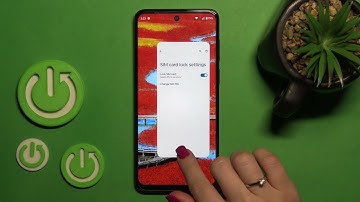 How to Enable the PIN Code for the SIM Card on a MOTOROLA Moto G53 - Set Up the SIM Lock