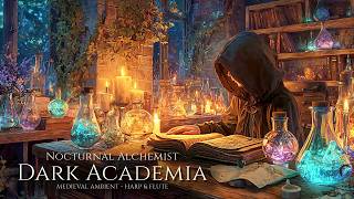 The Nocturnal Alchemist's Quiet Sanctum | Soft Fantasy Medieval Music for Study & Deep Focus