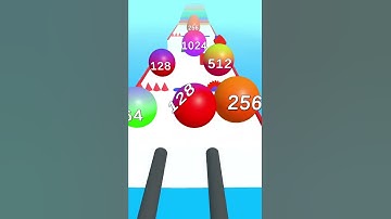 Ball Merge 2048 - Color Ball Run & Rush 4096 ! All Levels Gameplay 169 android, ios  #games #shorts