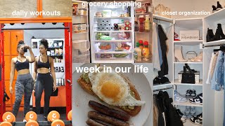 Week in our life | closet makeover, new furniture deliveries, workouts, grocery shopping etc.