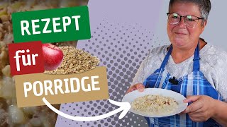 Porridge, leckere Haferflocken für ein warmes Frühstück