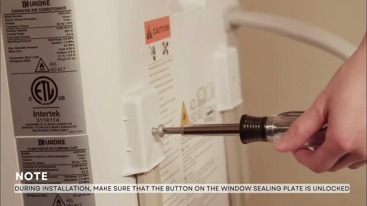 Ukoke USPC06C Caravan Window Air Conditioner, Cools up to 200 Sq.Ft