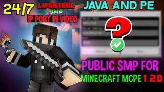 [JAVA + PE] Public smp server minecraft pe 1.20 24/7 | Smp for minecraft pe 1.20 | Minecraft Pe Smp