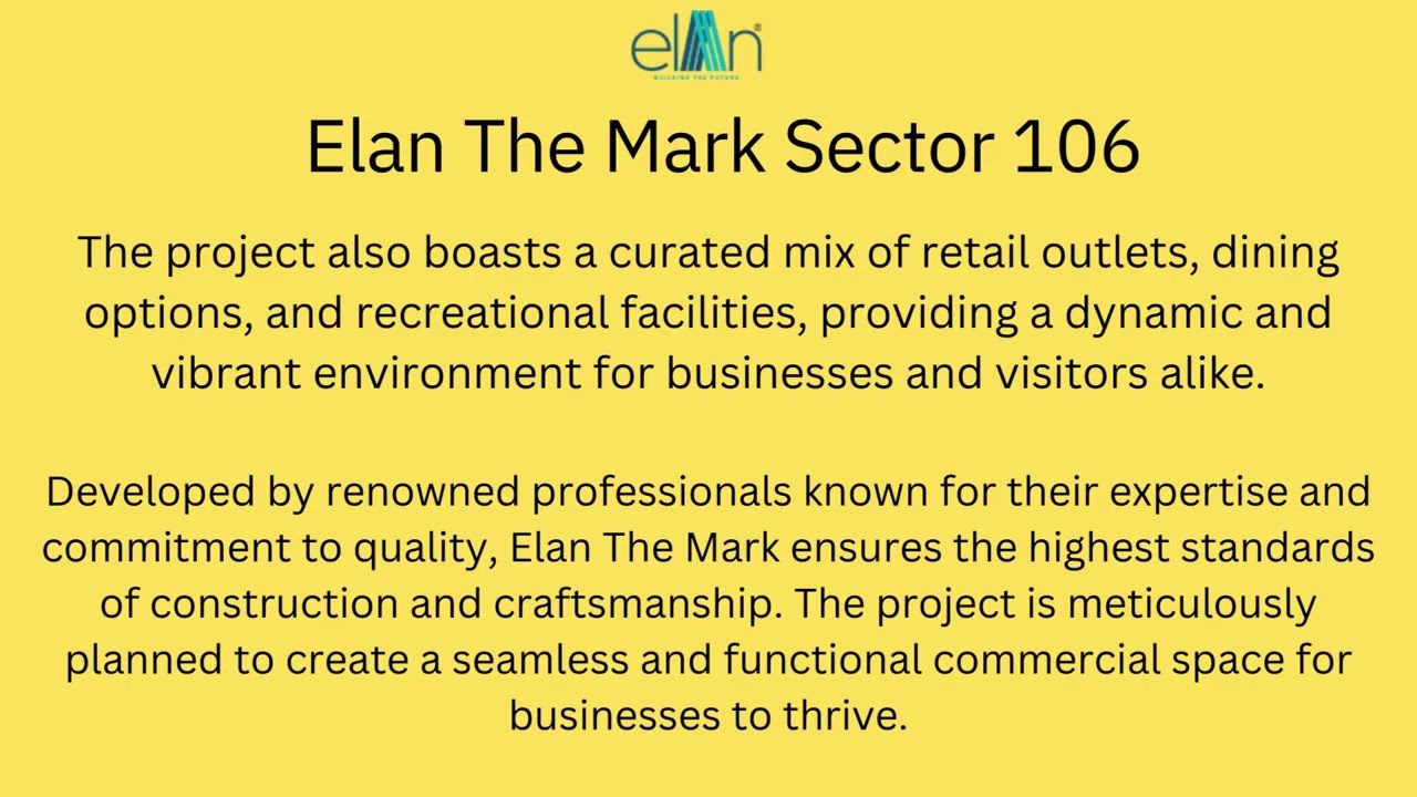 Elan The Mark Dwarka Expressway Gurgaon