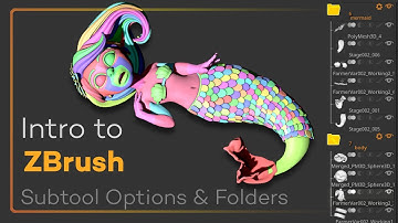 Intro to ZBrush 030 - Subtool Options and Folders; Quickly and effectively organize your scene file!