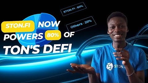 STON.Fi NOW POWERS 80% OF TON’S DEFI