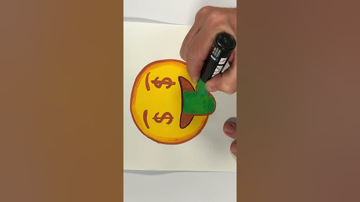 Drawing Money-Mouth Emoji Face 🤑 #emoji #shorts
