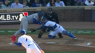 Austin Barnes Scores on Wild Pitch to Give the Dodgers the Lead