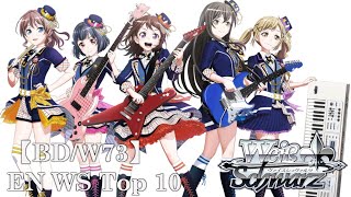 【EN WS】【BD】【バンドリ！ Vol.2】トップ10カード