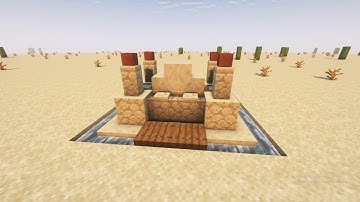How To Build Mini Desert Castle In Minecraft