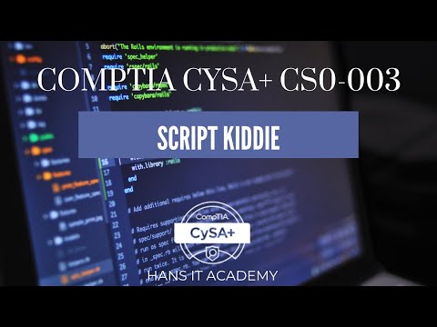 Script kiddie  - CompTIA CySA+ CS0-003 1.36