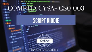 Script kiddie  - CompTIA CySA+ CS0-003 1.36