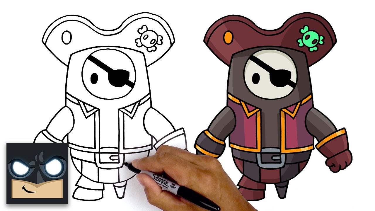 TUTORIAL COMO DESENHAR personagem do jogo #FALLGUYS passo a passo 