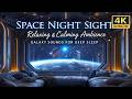 Space Window View 🌌 Relaxing Galaxy Ambience for Sleep | Cosmic Sounds &amp; Stars (4K)