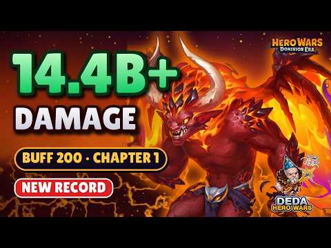 Archdemon 14.4 BILLION Damage! Buff 200 - My Last Buff. Hero-Wars: Dominion Era