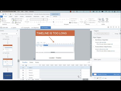 Quick Tip to Shorten a Too Long Timeline in Articulate Storyline 360