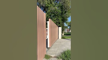Curved Sliding Gate installed in Wollongong #shorts #slidinggate